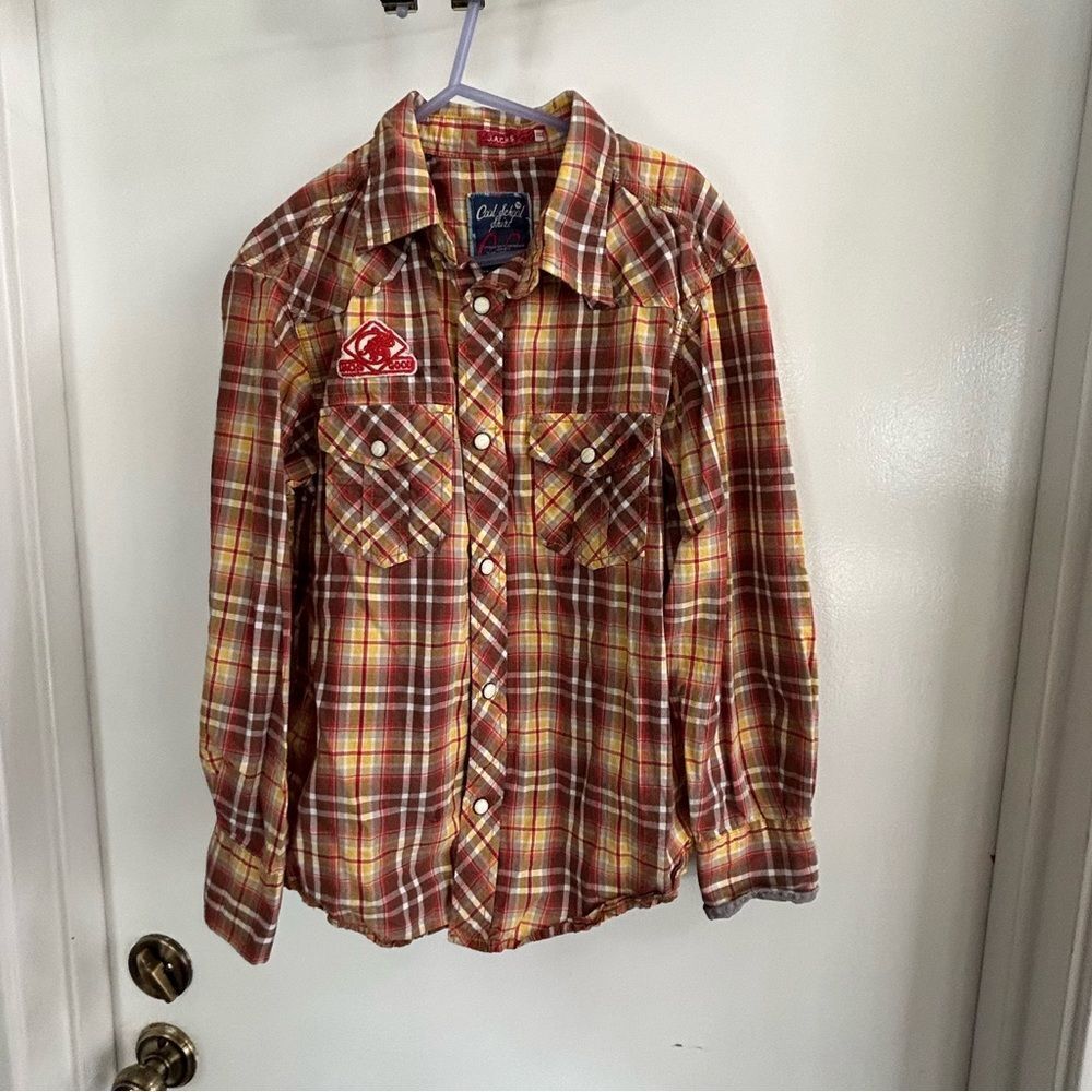 JACHS Boys button down “school spirit” top size 10